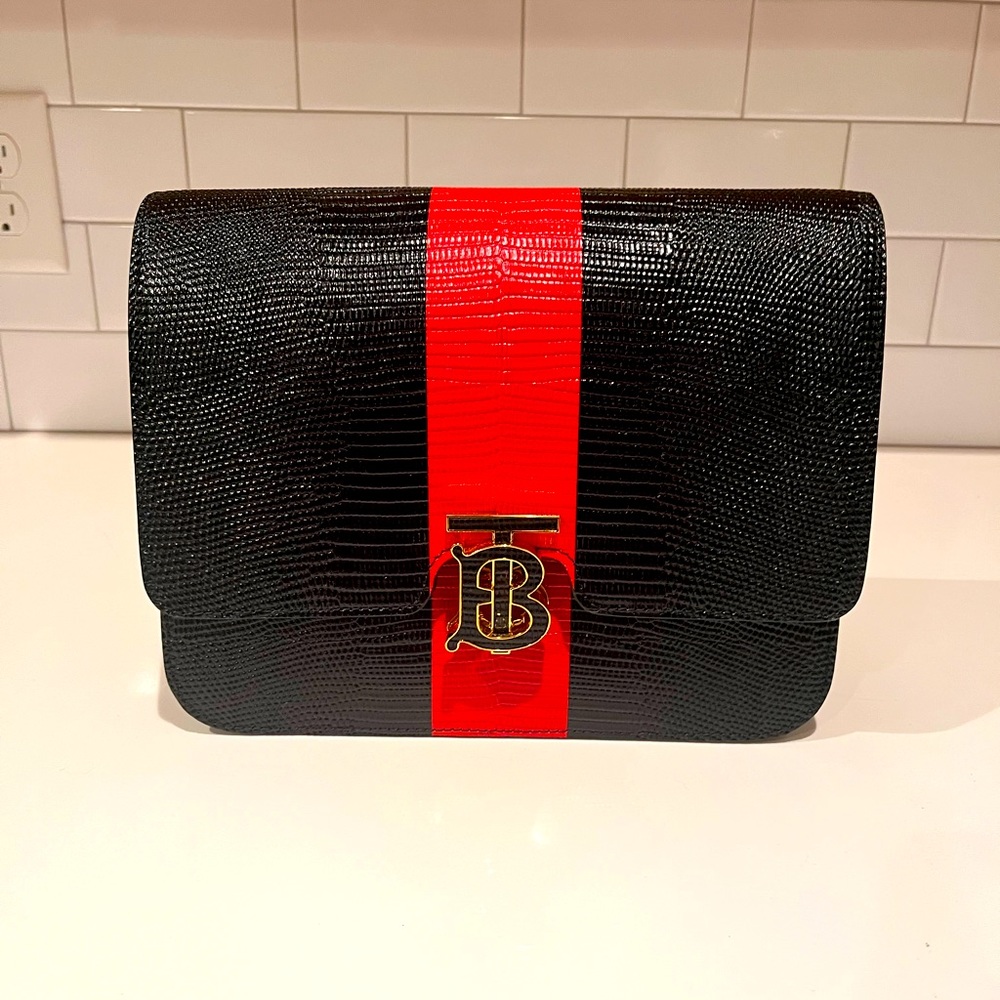 Burberry Embossed Leather Crossbody